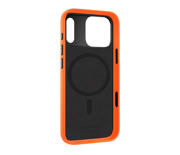 YAXO Leather Gear Slim Case MagSafe iPhone 17 Pro Magma Orange - 1455892 - zdjęcie 3